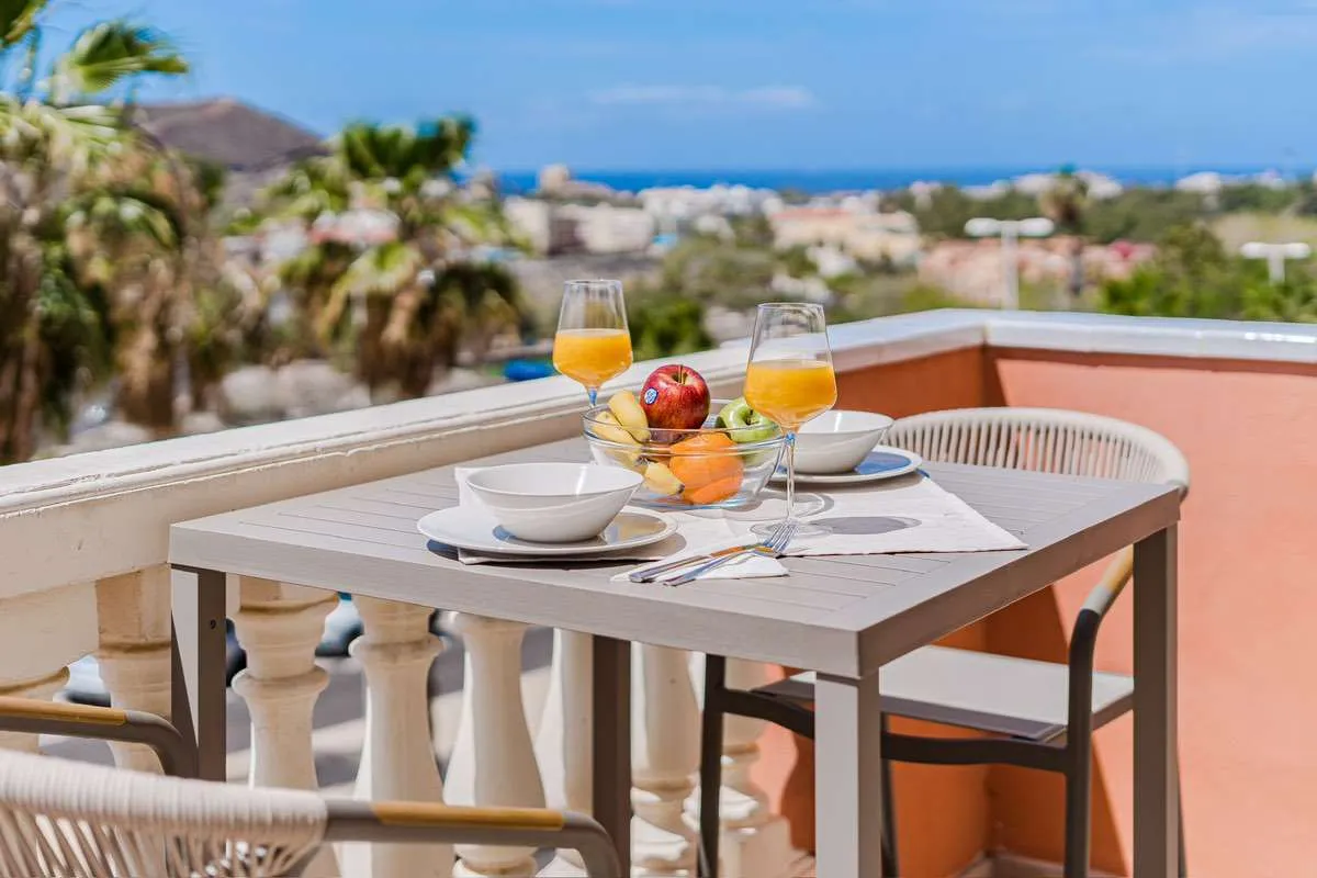Appartement auf Teneriffa in Los Cristianos mit Meerblick