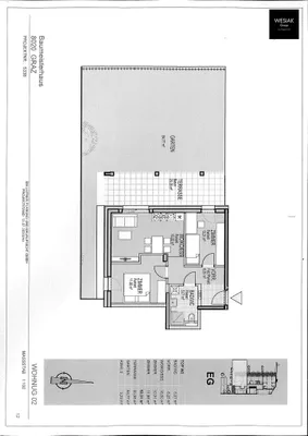 3-Zimmer-Wohnung mieten in Graz – 52 m², € 943 – Bild 3 von 3