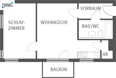 2-Zimmer-Wohnung mieten in Zell am See – 48 m², € 747 – Bild 2 von 2