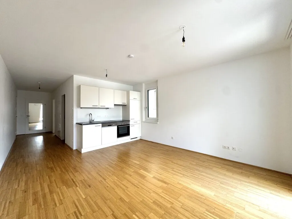 Neubauwohnung an der Dresdner Straße - hofseitiges Schlafzimmer - Ansicht 2