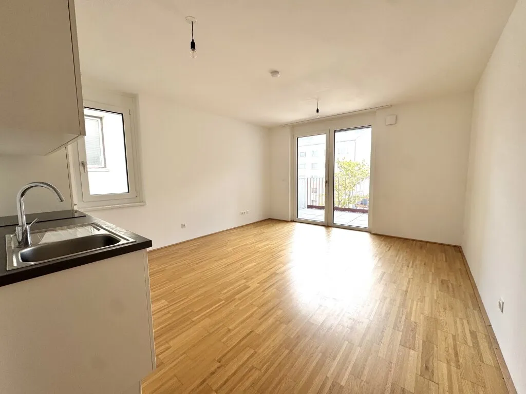 Neubauwohnung an der Dresdner Straße - hofseitiges Schlafzimmer - Ansicht 3