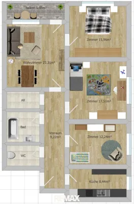 4-Zimmer-Wohnung kaufen in Gänserndorf – 95 m², € 145.000 – Bild 25 von 25