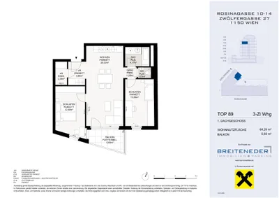 3-Zimmer-Wohnung kaufen in Wien – 63,62 m², € 451.000 – Bild 4 von 4
