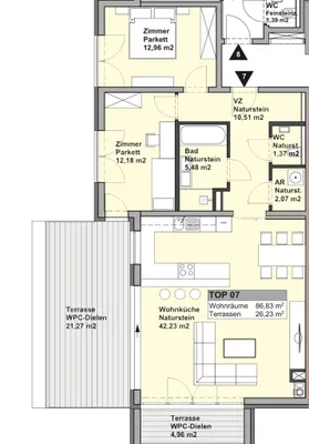 3-Zimmer-Wohnung kaufen in Wien – 87 m², € 840.000 – Bild 12 von 12