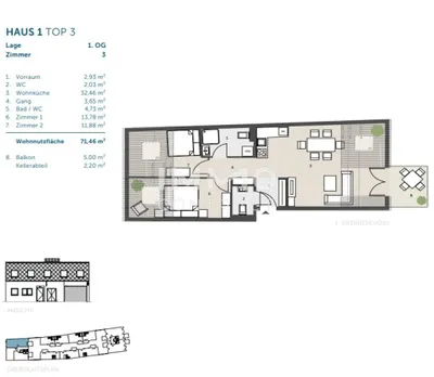 3-Zimmer-Wohnung kaufen in Wien – 71,46 m², € 366.234 – Bild 6 von 6