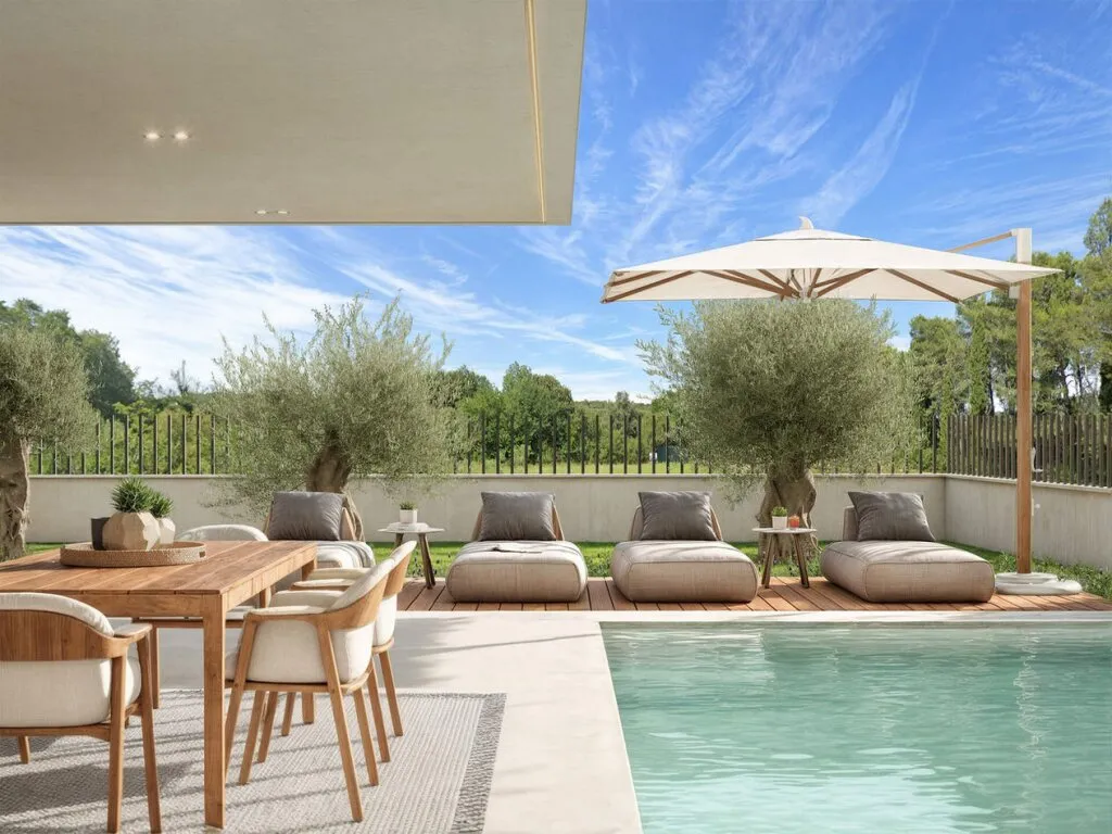 Wunderschöne Gartenwohnung Nähe Rovinj mit beheizte Pool - Ansicht 2