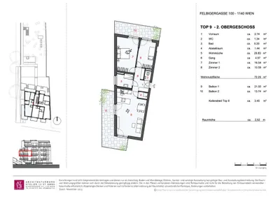 3-Zimmer-Wohnung kaufen in Wien – 72,25 m², € 639.000 – Bild 25 von 27