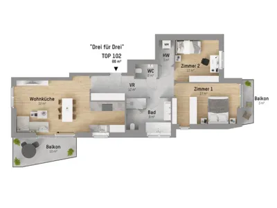 3-Zimmer-Wohnung kaufen in Wien – 86,13 m², € 749.900 – Bild 10 von 10