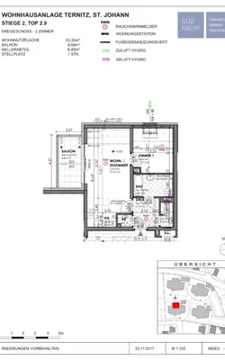 2-Zimmer-Wohnung mieten in Neunkirchen – 53,35 m², € 515 – Bild 1 von 4