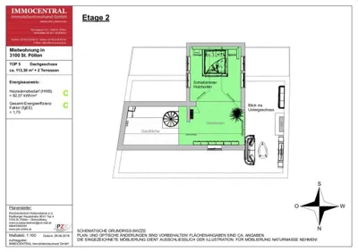 2-Zimmer-Wohnung mieten in Sankt Pölten – 113,3 m², € 878 – Bild 19 von 19