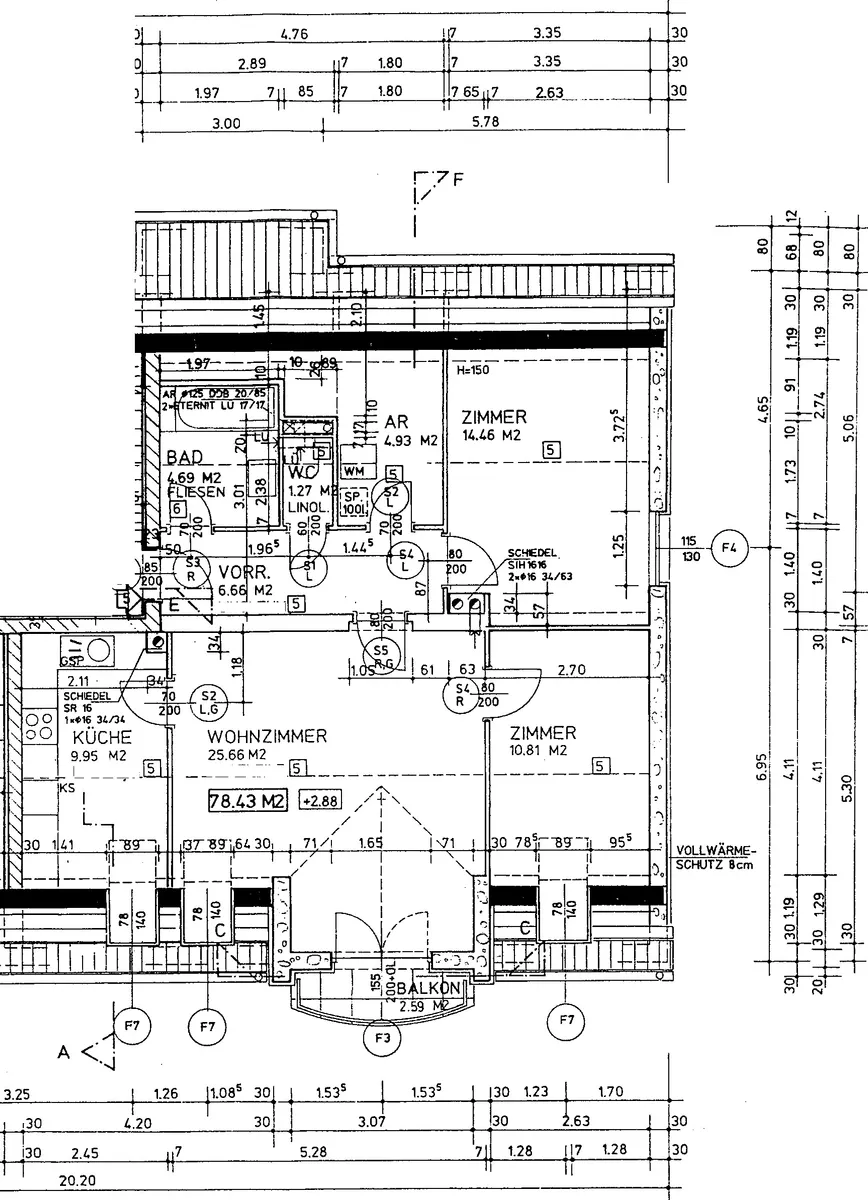 Top 1/5. Eigentumswhg. 80 m² | Euro 101.000,- inkl. Garagenplatz. - Ansicht 2