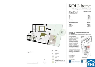 2-Zimmer-Wohnung kaufen in Wiener Neustadt – 55,57 m², € 280.000 – Bild 13 von 13