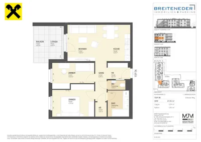 3-Zimmer-Wohnung kaufen in Korneuburg – 67,95 m², € 417.900 – Bild 8 von 8