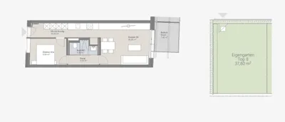 2-Zimmer-Wohnung mieten in Wien – 46,72 m², € 1.100 – Bild 10 von 11