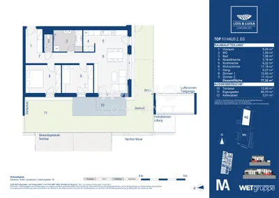 4-Zimmer-Wohnung kaufen in Krems Land – 98,56 m², € 525.000 – Bild 10 von 10
