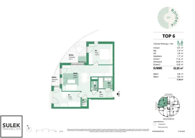 3-Zimmer-Wohnung mieten in Wien – 62,85 m², € 1.579 – Bild 16 von 16