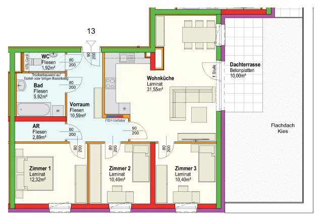 Ternitz | gefördert | Miete mit Kaufoption | ca. 86 m² – pohled 2