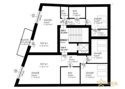 2-Zimmer-Wohnung kaufen in Mödling – 57,37 m², € 299.000 – Bild 13 von 13