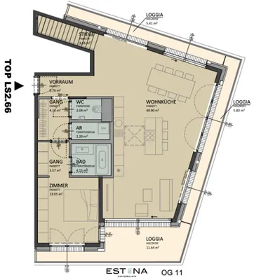 3-Zimmer-Wohnung kaufen in Wien – 116,4 m², € 981.000 – Bild 14 von 14