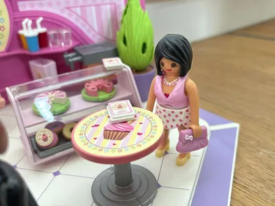 Playmobil Café Cupcake - Réf. 9080 - Set D'Occasion Complet Et En Très Bon État - Idéal Pour Collection Ou Jeu