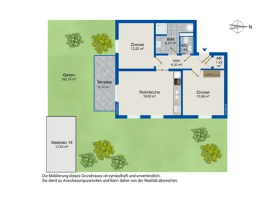 3-Zimmer-Wohnung kaufen in Tulln – 60,75 m², € 260.000 – Bild 12 von 12