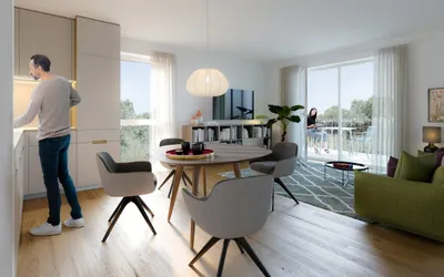 freifinanzierte Neubauwohnung im Grünen