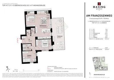 3-Zimmer-Wohnung kaufen in Wien – 76,59 m², € 553.500 – Bild 10 von 10