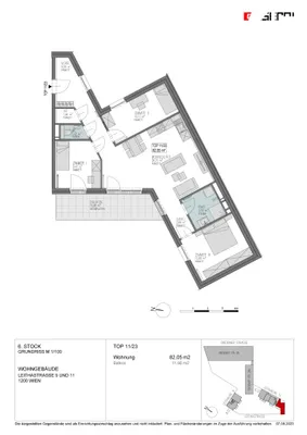 4-Zimmer-Wohnung mieten in Wien – 85,76 m², € 1.530 – Bild 18 von 18