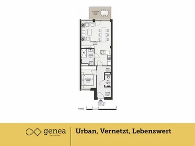 3-Zimmer-Wohnung mieten in Graz – 55,27 m², € 859 – Bild 2 von 20