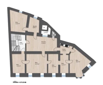 6-Zimmer-Gewerbeimmobilie mieten in Graz – 175 m², € 2.040 – Bild 37 von 37