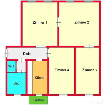 4-Zimmer-Wohnung mieten in Graz – 119,5 m², € 1.468 – Bild 1 von 12