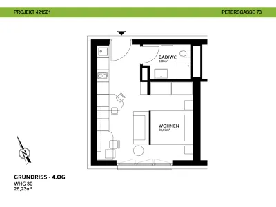1-Zimmer-Wohnung mieten in Graz – 26,23 m², € 534 – Bild 15 von 15