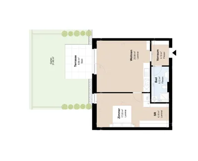 2-Zimmer-Wohnung mieten in Graz – 56,66 m², € 829