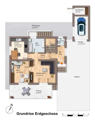 5-Zimmer-Haus kaufen in Wels – 119,5 m², € 398.000 – Bild 13 von 99