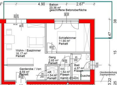 Wohnung mieten in Graz-Umgebung – 44 m², € 717 – Bild 12 von 12