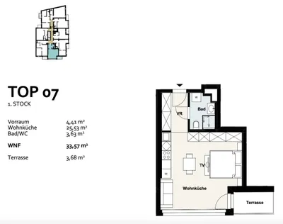 1-Zimmer-Wohnung kaufen in Wien – 33,55 m², € 244.002 – Bild 13 von 13