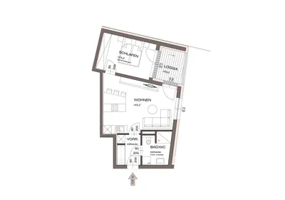 2-Zimmer-Wohnung kaufen in Vöcklabruck – 41,62 m², € 270.787 – Bild 7 von 7