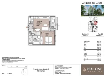 2-Zimmer-Wohnung kaufen in Wien – 40,9 m², € 272.000 – Bild 21 von 21