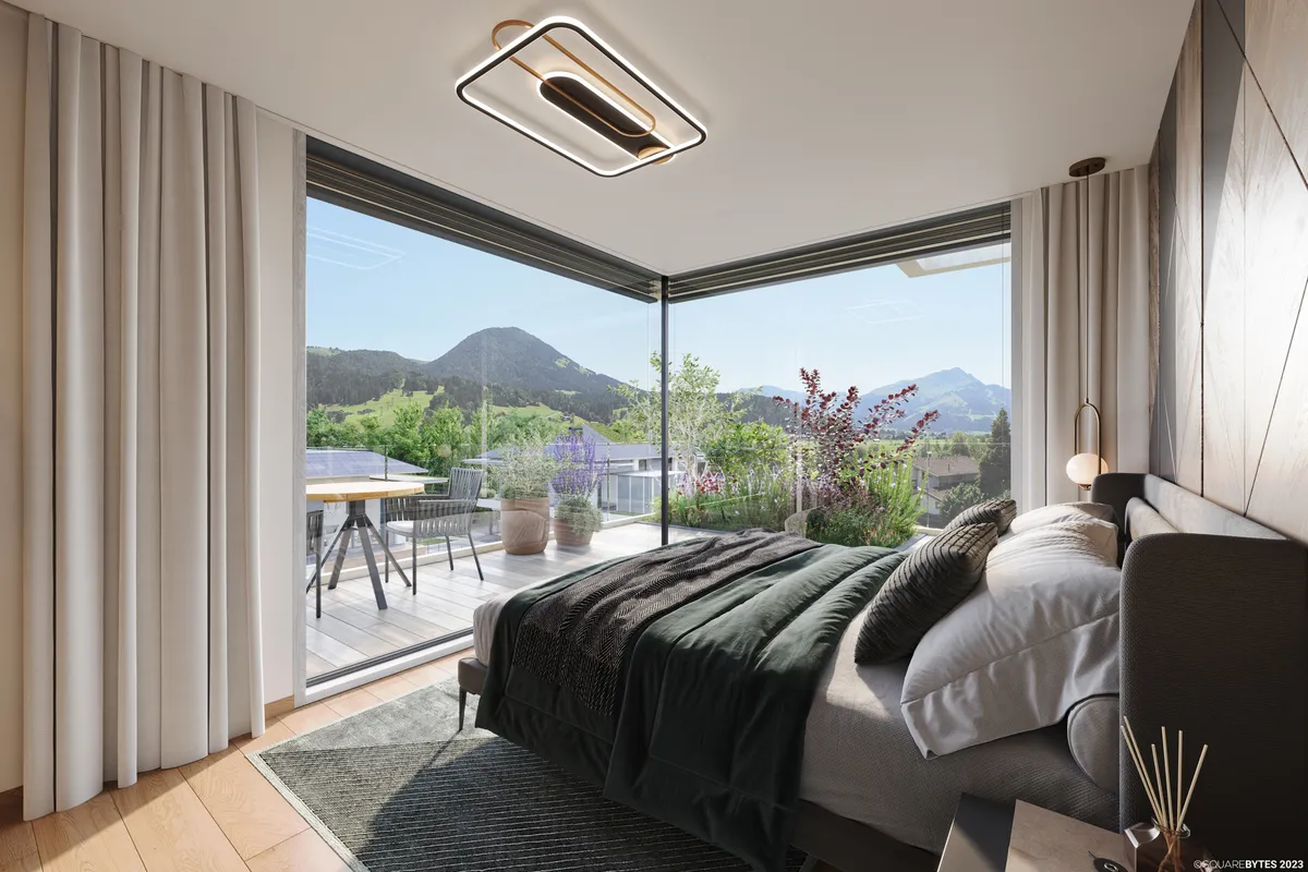 Terrassenwohnung nahe der Ache mit Wildem-Kaiser-Blick (06697) - Ansicht 2