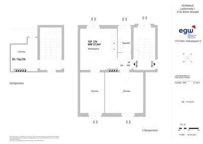 3-Zimmer-Wohnung mieten in Wiener Neustadt – 57 m², € 469 – Bild 13 von 14