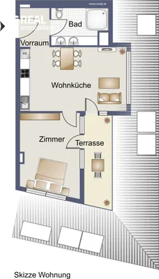 Wohnung mieten in Wien – 45,31 m², € 860 – Bild 8 von 9