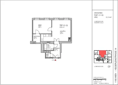 2-Zimmer-Wohnung mieten in Wien – 55,14 m², € 836 – Bild 12 von 13