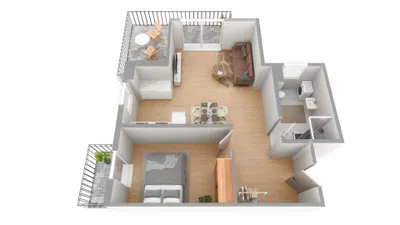 2-Zimmer-Wohnung kaufen in Linz – 50 m², € 327.600 – Bild 3 von 4