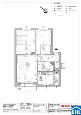 3-Zimmer-Wohnung mieten in Wien – 72,34 m², € 1.390 – Bild 9 von 9