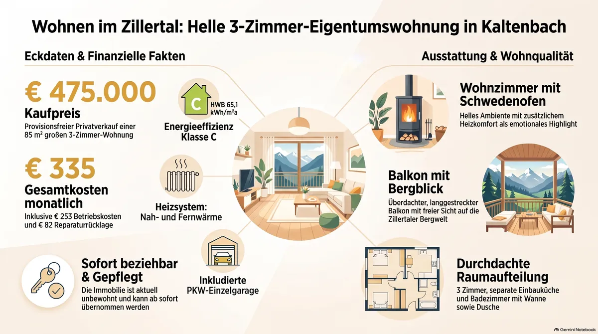 Wohnung – Kaltenbach, Schmiedau, Wöschergarten