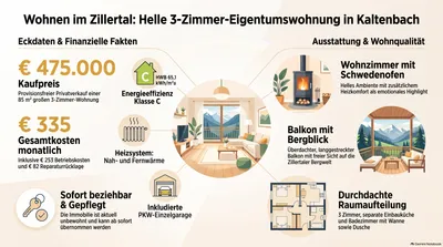 3-Zimmer-Wohnung kaufen in Schwaz – 85 m², € 475.000 – Bild 1 von 12