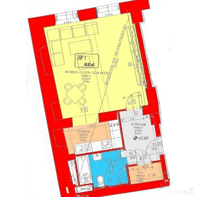 1-Zimmer-Wohnung mieten in Graz – 46,82 m², € 451