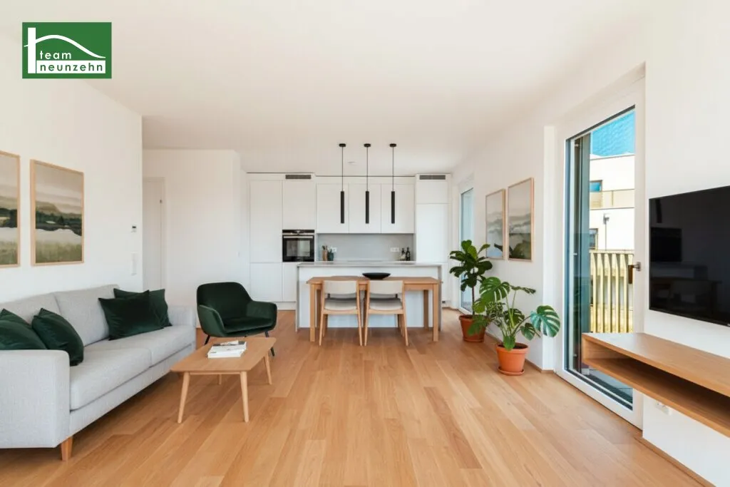 Hoch oben - Traumhafte Wohnung mit 3.Zimmer, Balkon, Geothermie mit Fussbodentemperierung im Sommer und Provisionsfrei – pohled 2