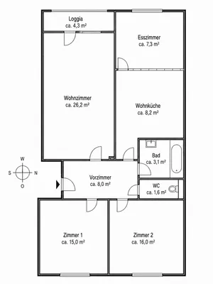 Wohnung kaufen in Wien – 85 m², € 349.000 – Bild 3 von 3