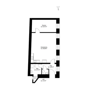 2-Zimmer-Wohnung kaufen in Wien – 51,57 m², € 345.000 – Bild 9 von 10